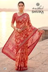 Shivika Vol 2 By Kashvi Black Moss Foil Printed Saree Suppliers In India
